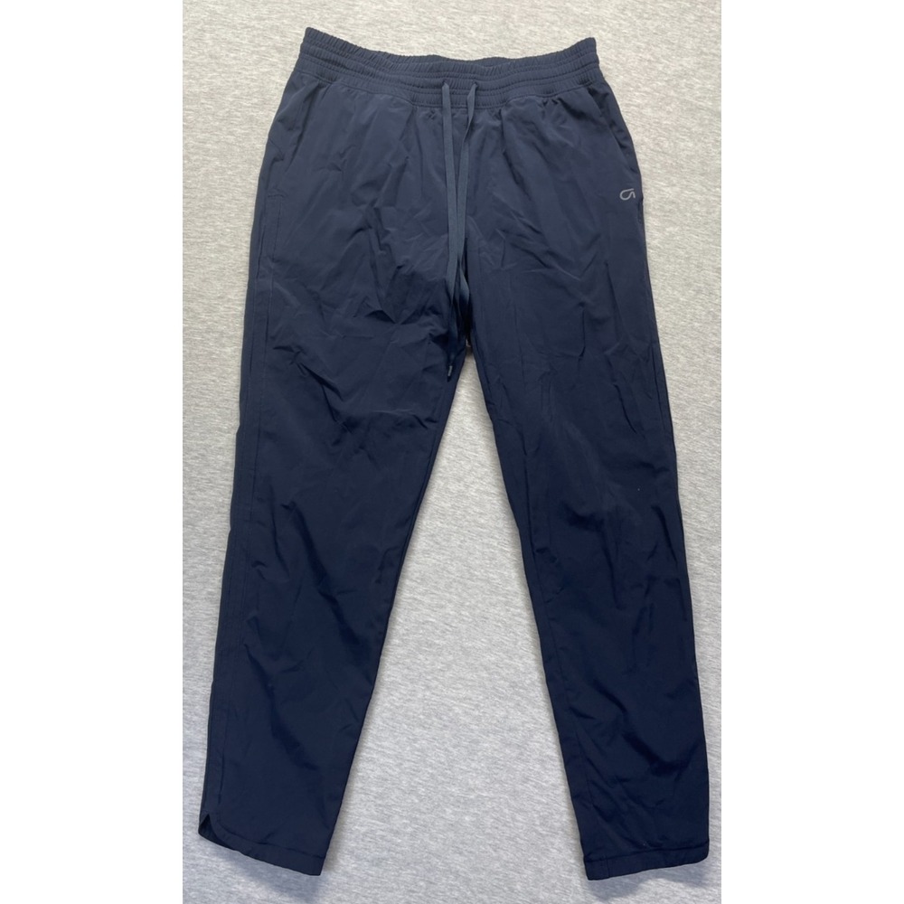 GapFit Athletic Jogger Pants Men Small Navy Blue Drawstring Workout Gym Training